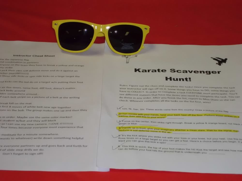 scavenger hunt list