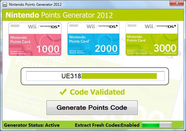 Nintendo Points Generator Fasrera