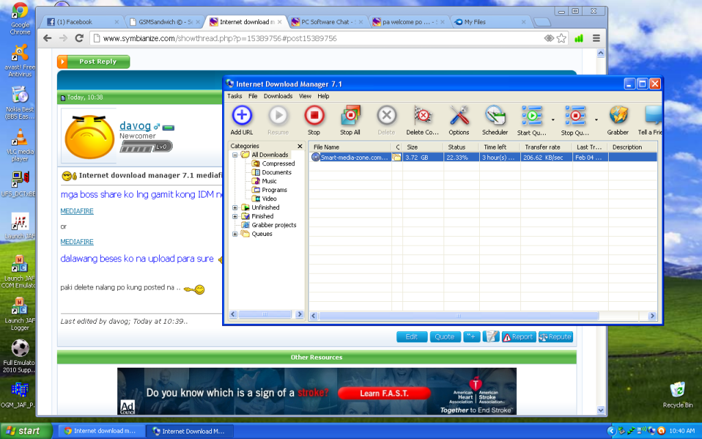 Internet download manager 7.1 mediafire. mga boss share ko lng gamit kong IDM no need patch or key,, full version n po 7.1