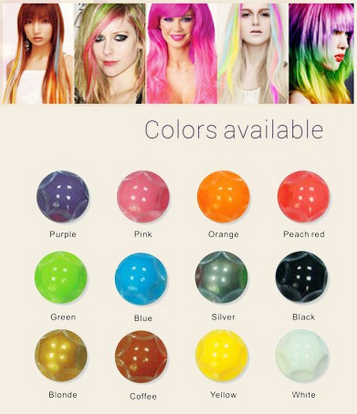 Temporary Hair Dye Ombre Hair Chalk Bug Rub Hair Chalk Ball Option