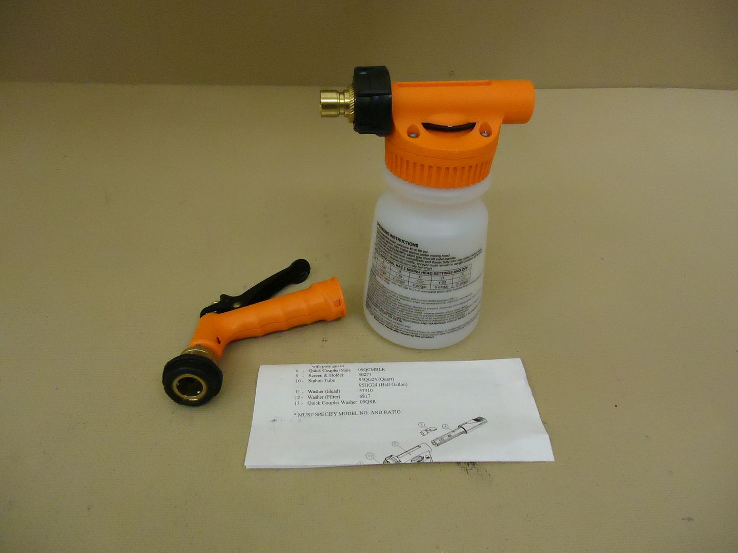 Gilmour Foam Cleaning Gun Foamaster II Sprayer 950QGFMR eBay