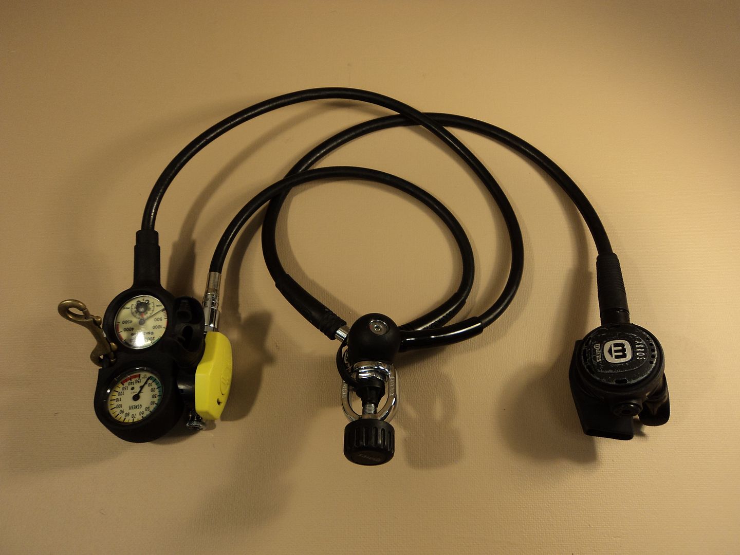 Mares Genesis Sherwood Regulator Set Gauges Scuba Stage 1 & 2 Compass