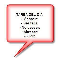 tarea del dia