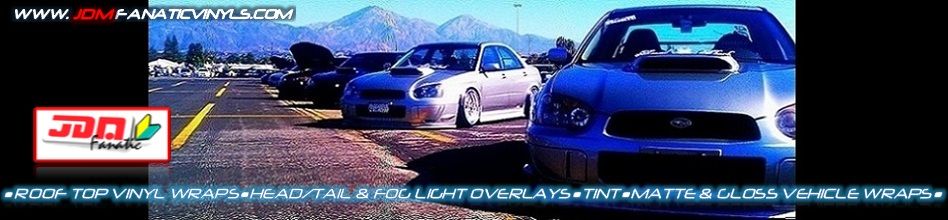 Roof Top Vinyl Wraps  Head/Tail &amp; Fog Light Overlays  Tint  Matte &amp; Gloss Vehicle Wraps, JDM JDMfanatic JDMfanaticVinyls sti Overlays tint vinyl film wrx toyota subaru impreza nissan nismo precut foglight fogs fog light wrap vinyl film cover protector