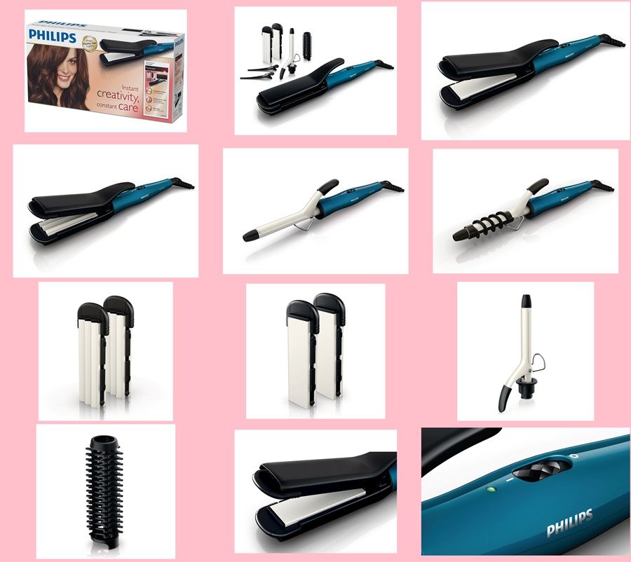 HP8698 Philips Brand 6 in 1 Multi Curler Curling Iron Hair Styler Hair