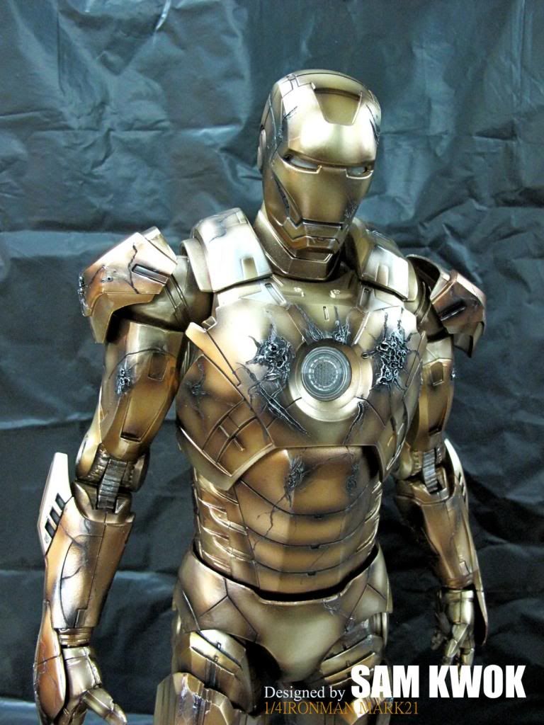 neca1/4 ironman 战损 mark21