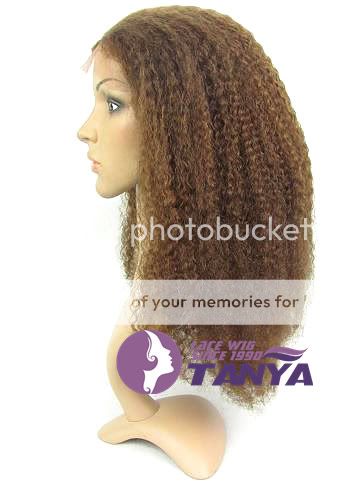 18 Full Lace Wig Afro Kinky Curls 100% Indian Remy Human Hair #4