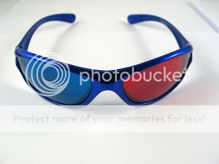 2PCS Red Blue / Cyan 3D 3 Dimension Anaglyph Glasses 7A  