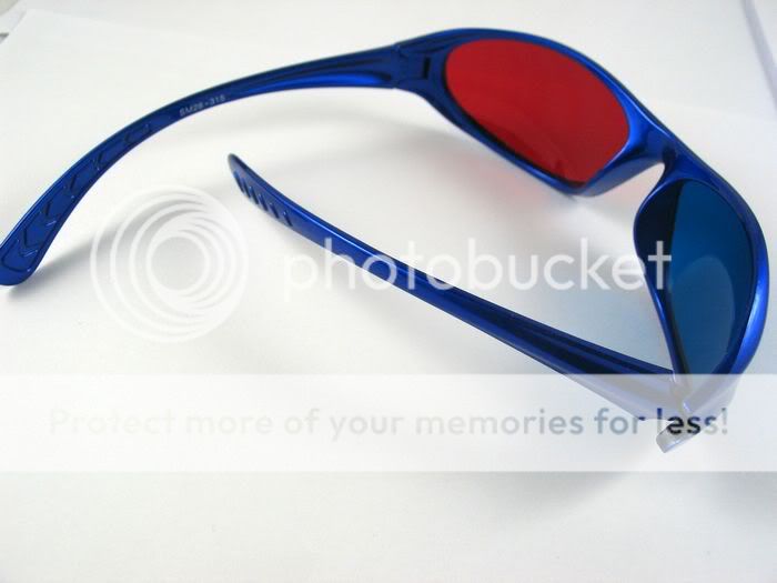 2PCS Red Blue / Cyan 3D 3 Dimension Anaglyph Glasses 7A  