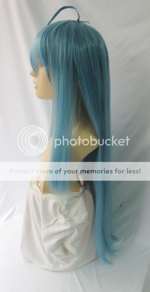 izumi konata Lucky Star Long light blue Cosplay Party Hair Wig sp125 