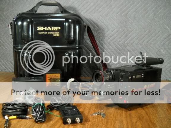 Sharp VHS C Compact Camcorder with case  