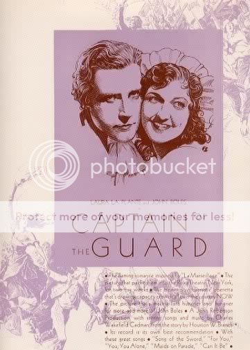Captain of The Guard 1930 Laura La Plante John Boles Trade Advert