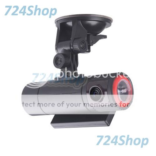   TFT LCD Surveillance Dual Lens GPS Car Recording DVR PVR Video Cameras