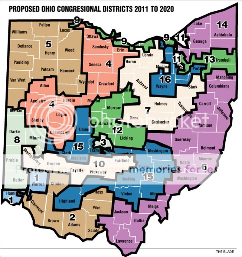 Proposed Congressional Map of Ohio