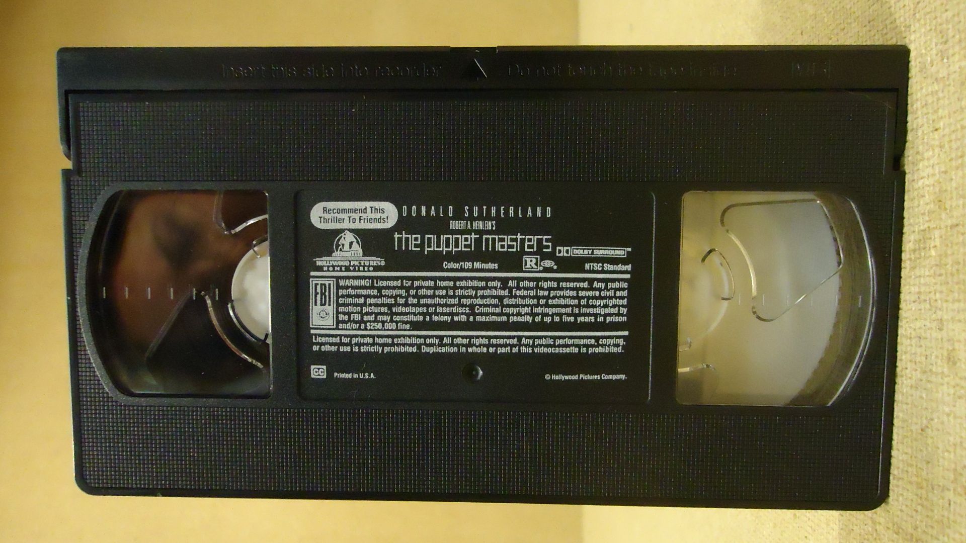 Hollywood Pictures The Puppet Masters VHS Movie * Plastic ...