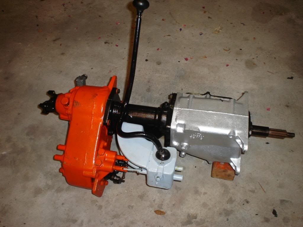 Show are picks of a common small Saginaw 3 speed hooked up to the rare GM version of the Dana 20, the shift linkage and lever assembly are more complex ...