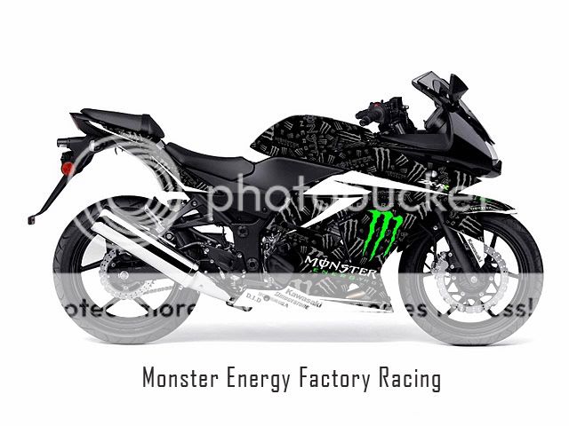 KAWASAKI NINJA 250 R CUSTOM GRAPHIC DECAL STICKER KIT  