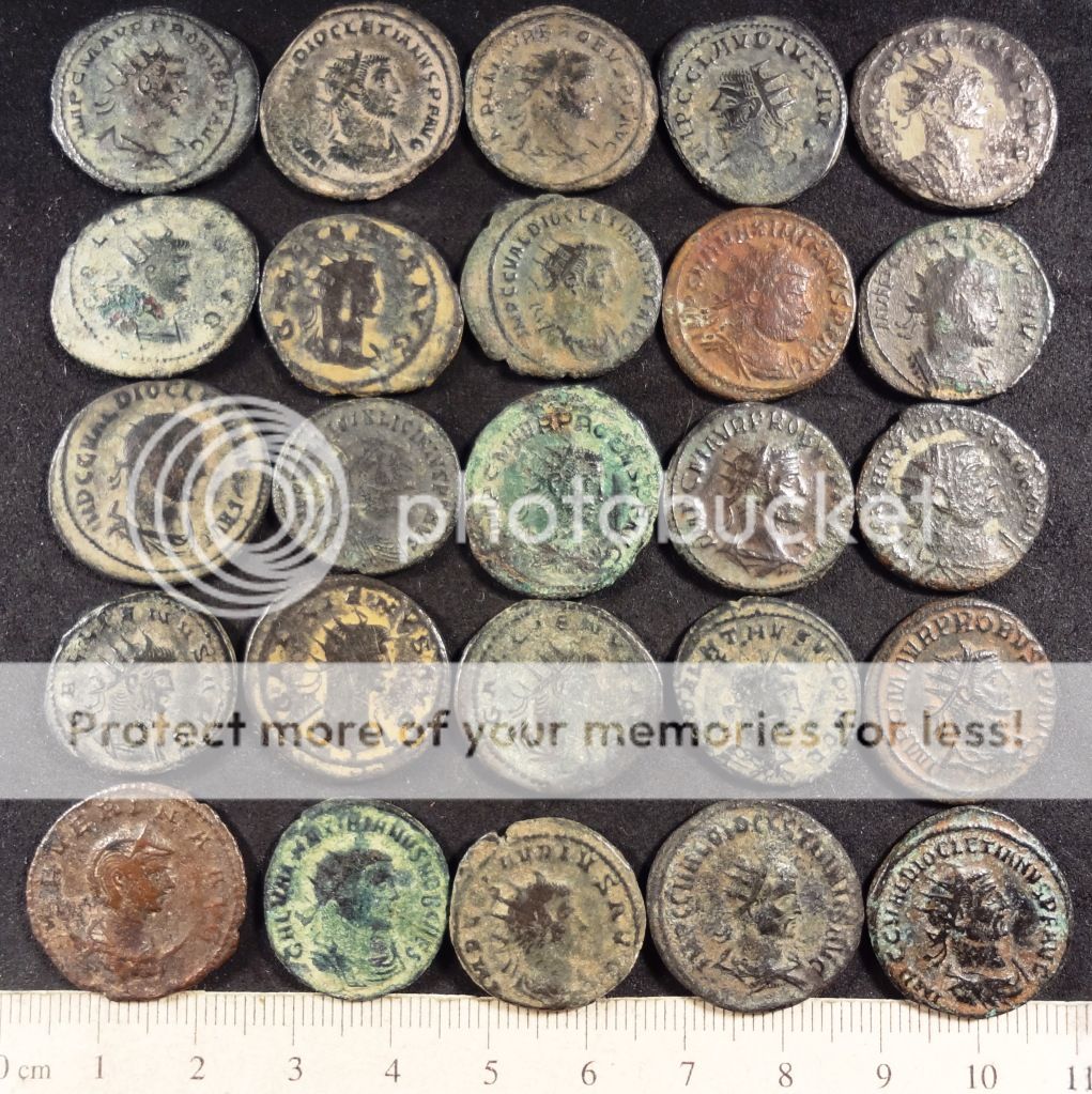 Premium Lot of 3 Three Uncleaned Roman Antoninianus Coins AE2 Billon