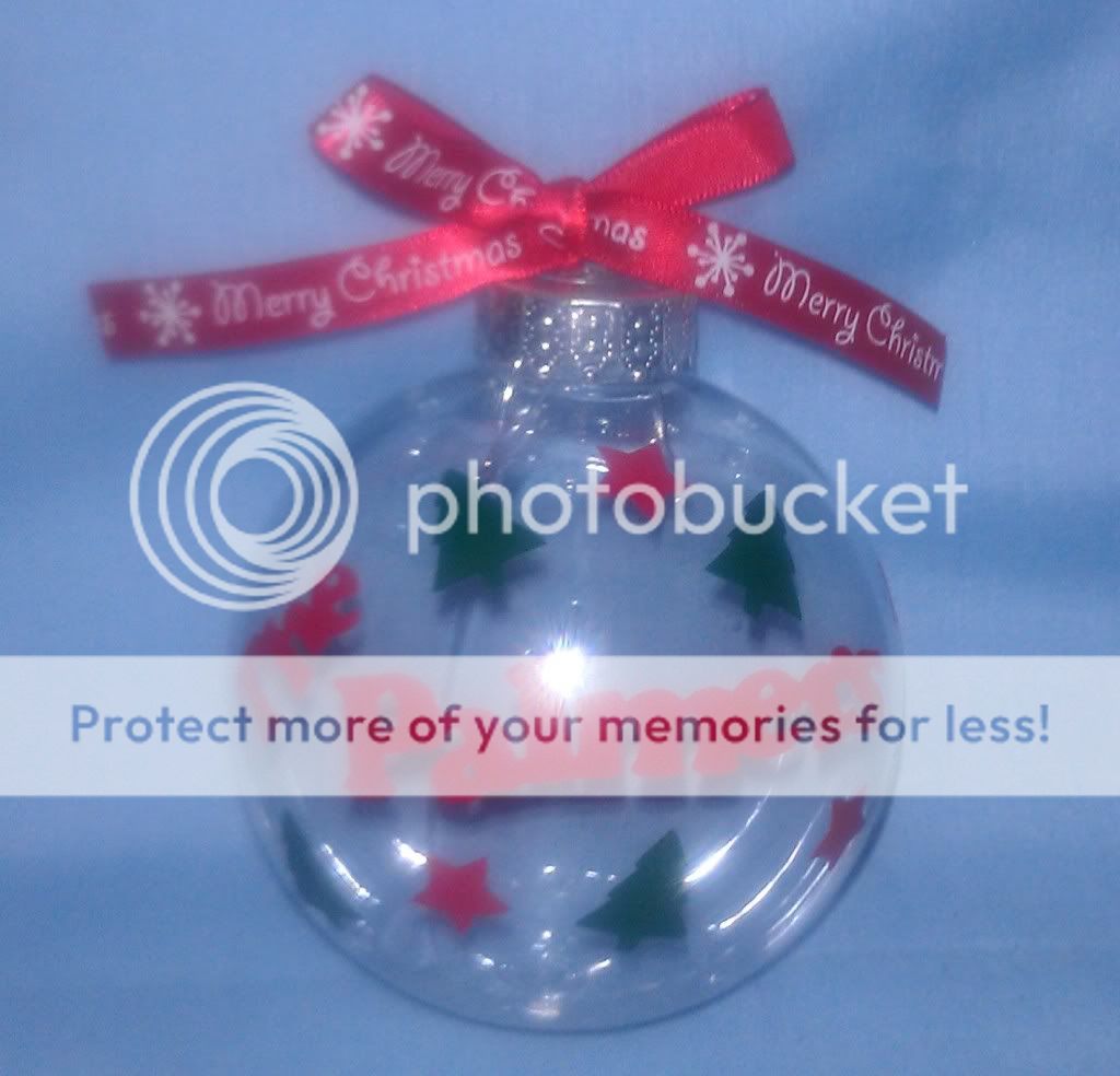 Personalized Fillable Unbreakable Christmas Ornament You Can Design Your Own