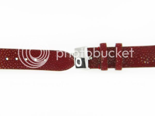 primary colors red material genuine stingray leather length medium 