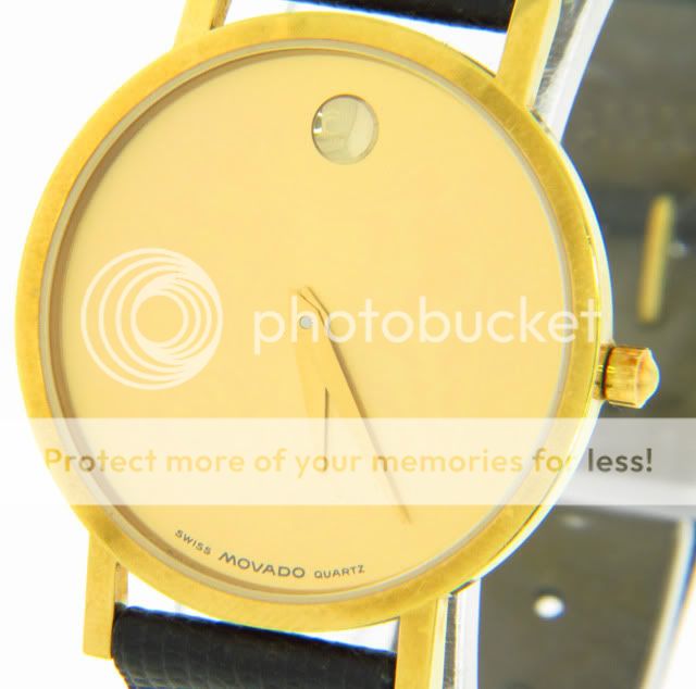 Movado Museum Gold Dial Mens Watch  