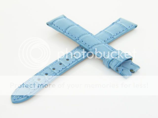 Genuine Chopard 14mm Powder Blue Crocodile Watch Band Strap  