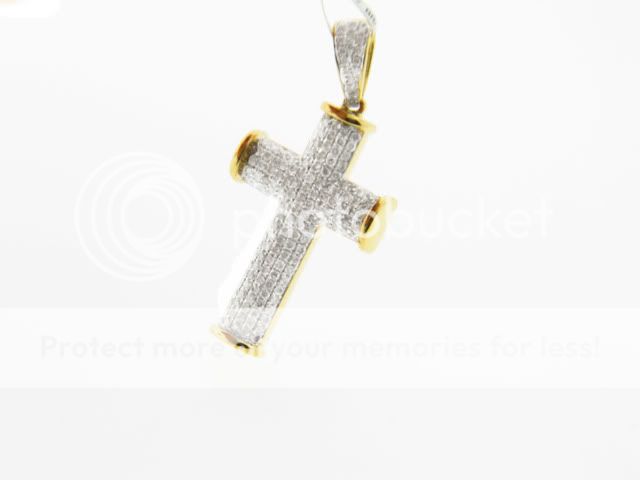 14k White Gold 1.20ct Diamond Cross Unisex Pendant #42646Y  