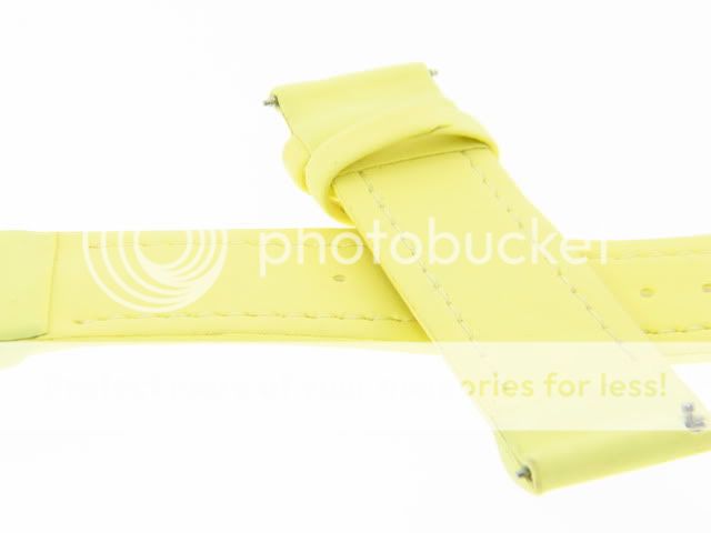   Co. 22mm Brand New Light Yellow Polyurethane Watch Band Strap  